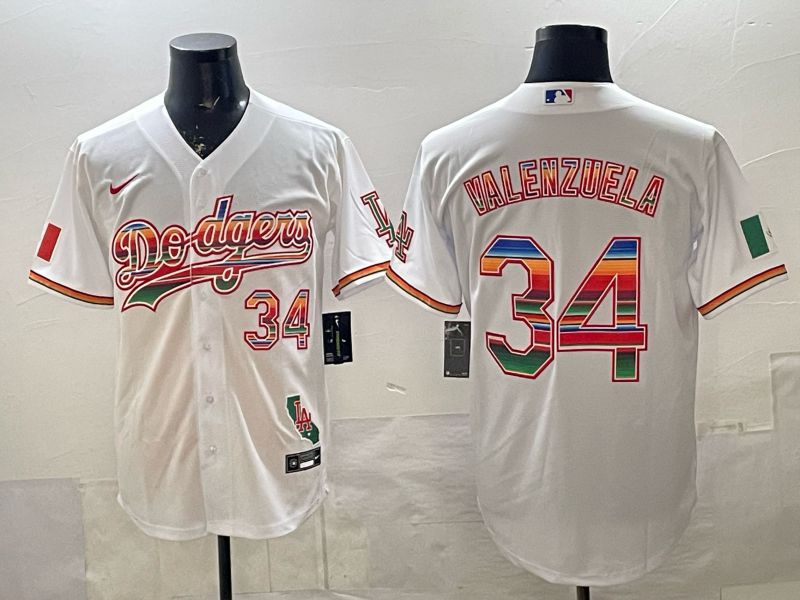Men Los Angeles Dodgers #34 Vlenzuela White 2026 Nike Game MLB Jersey 002->los angeles dodgers->MLB Jersey